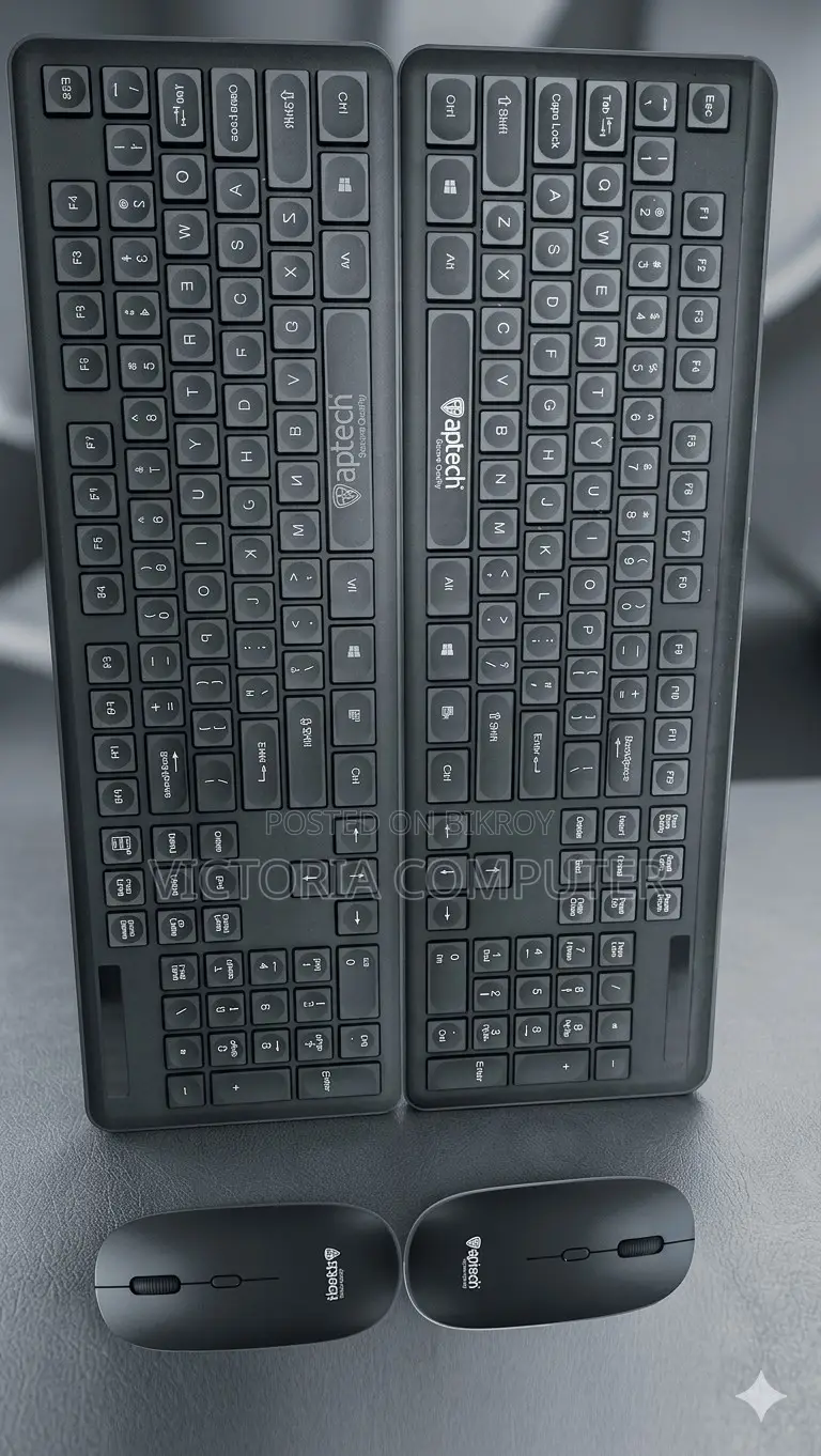 Aptech P740w 2.4ghz Ergonomic Gaming Keyboard Mouse Combo