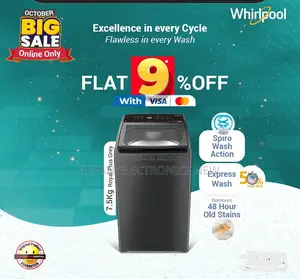 Whirlpool 7.5 Kg (In-Built Heater) Top Load Washing Machine