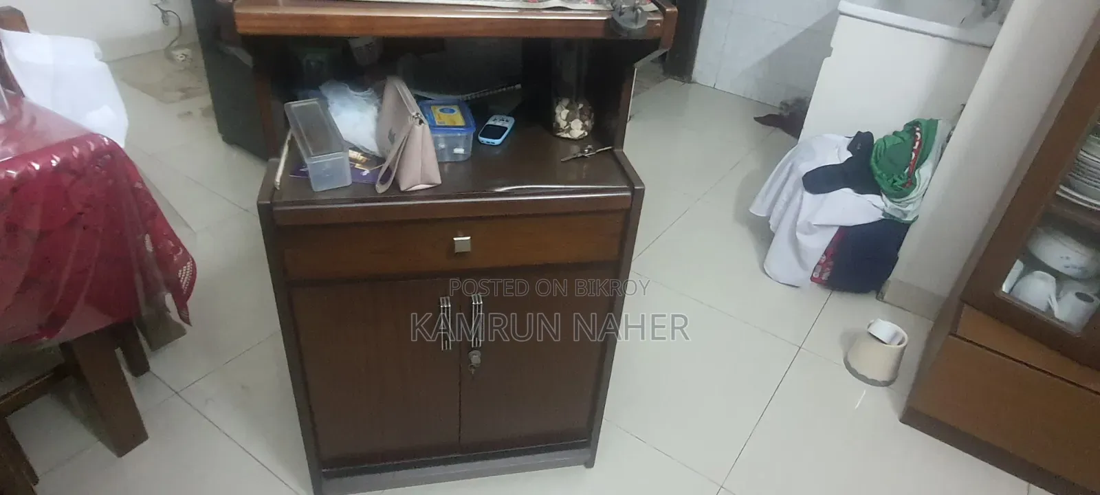 Rack Made by Navana. Used. Things Inside Not for Sale.