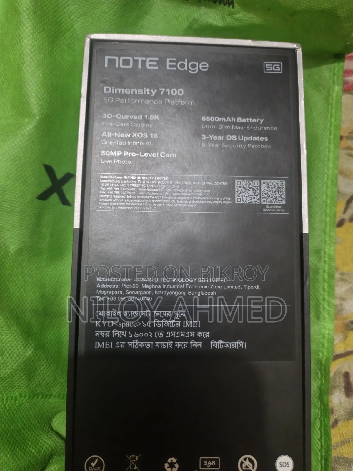 Infinix Note Edge 256 GB Black