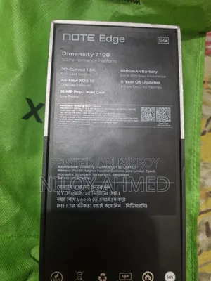 Infinix Note Edge 256 GB Black