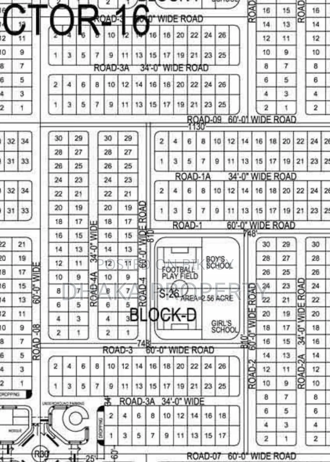 30ft Rd 5 Katha Park South Sector-16/D