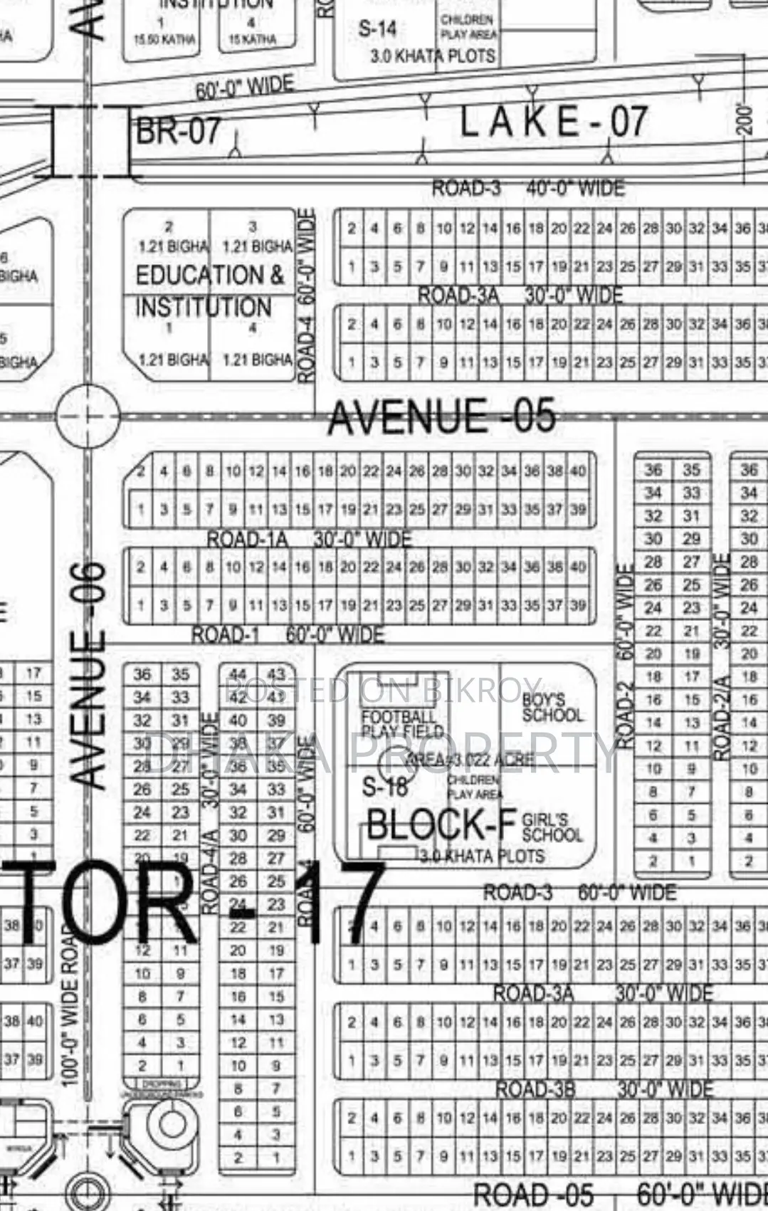 Zora Plot Sale 6 Katha South Sector-17/F.