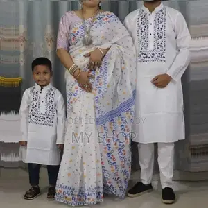 বাচ্চা সহ কাপড় ড্রেস(ফ্যামিলি কম্বো)