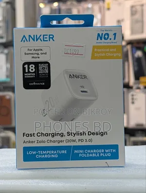 Anker Zolo 20w IQ PD Type-C Charger Adapter