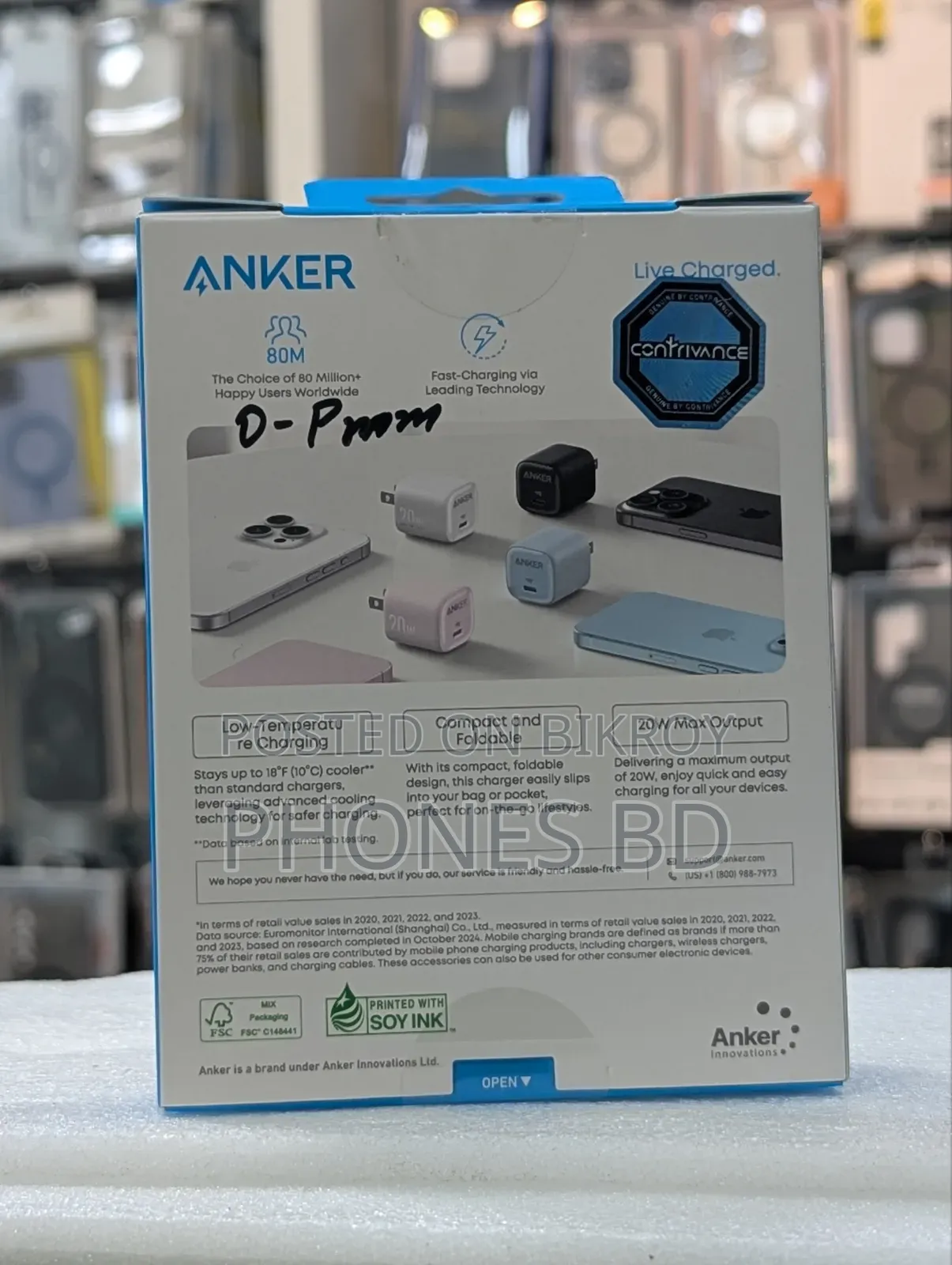 Anker Zolo 20w IQ PD Type-C Charger Adapter
