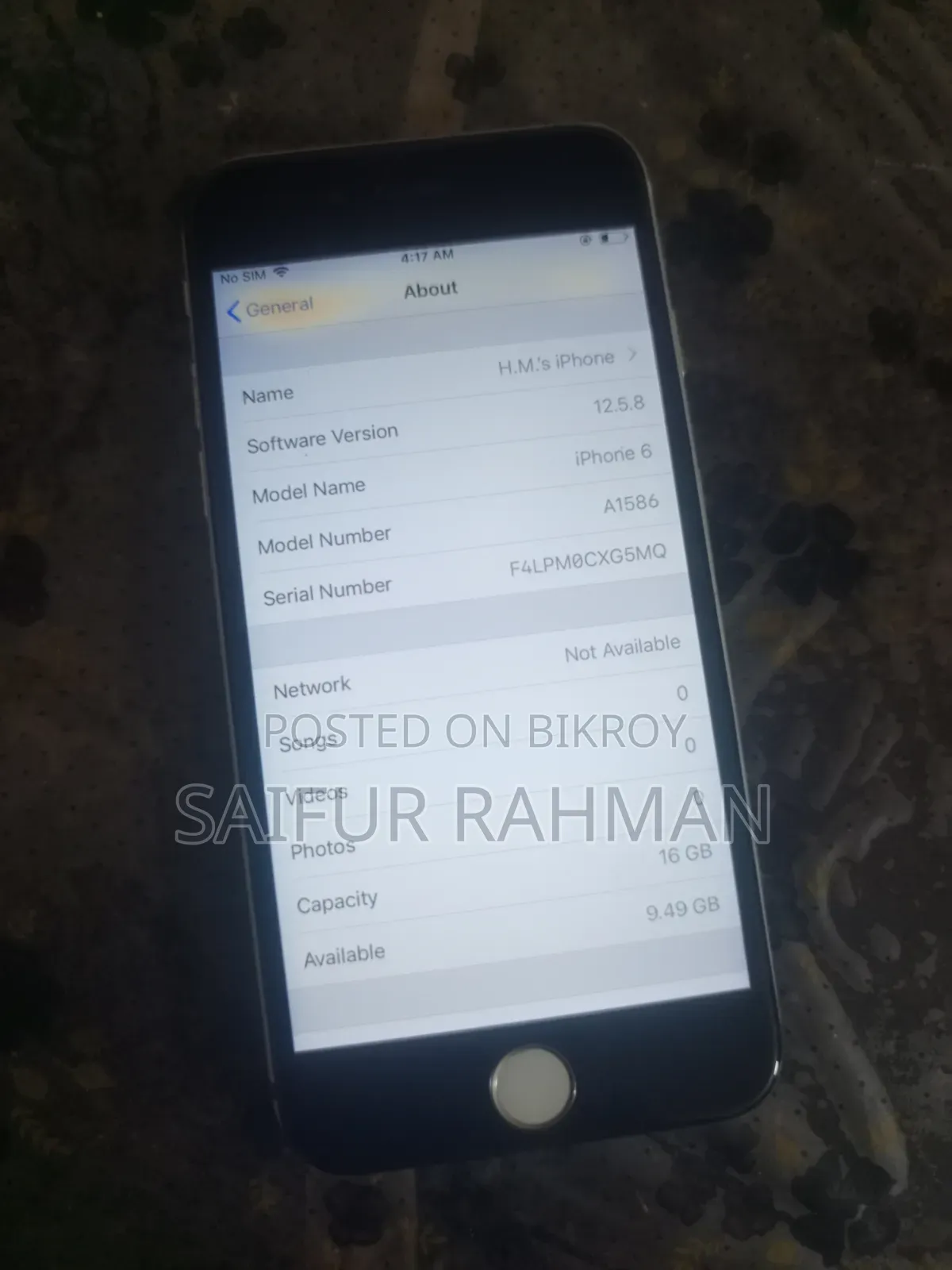 Apple iPhone 6 16 GB Silver