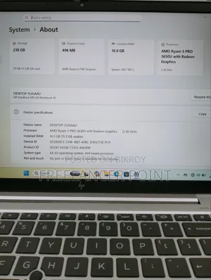 Laptop HP EliteBook 845 G8 16GB AMD Ryzen 5 SSD 16 GB