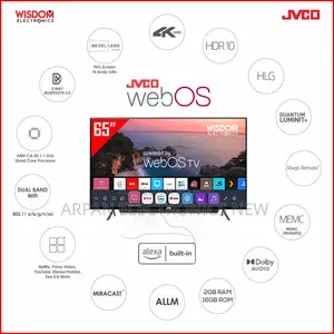 32" JVCO – Smart – LED TV (32DF1CS-Ultra)-Black- Voice