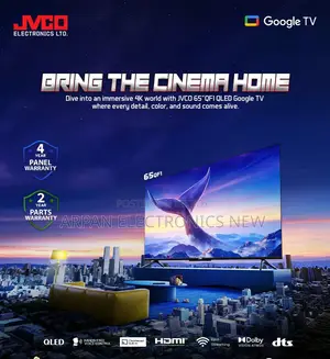 Jvco 32 Android Smart Tv, Wifi Connection,Usb Play,Wall Mount System