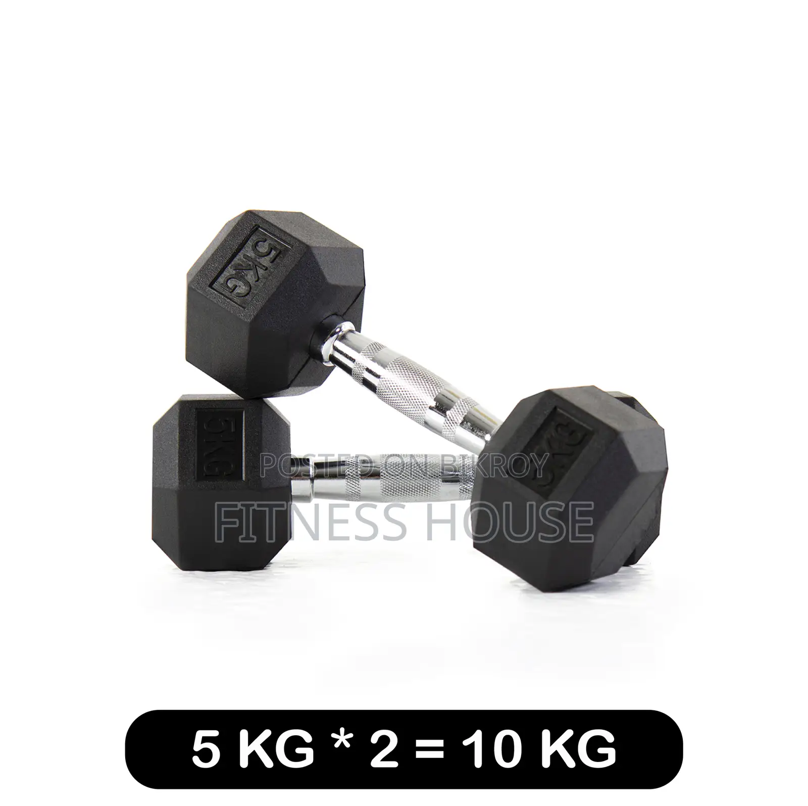 Hex Dumbbell 5kg Pair(2pcs)