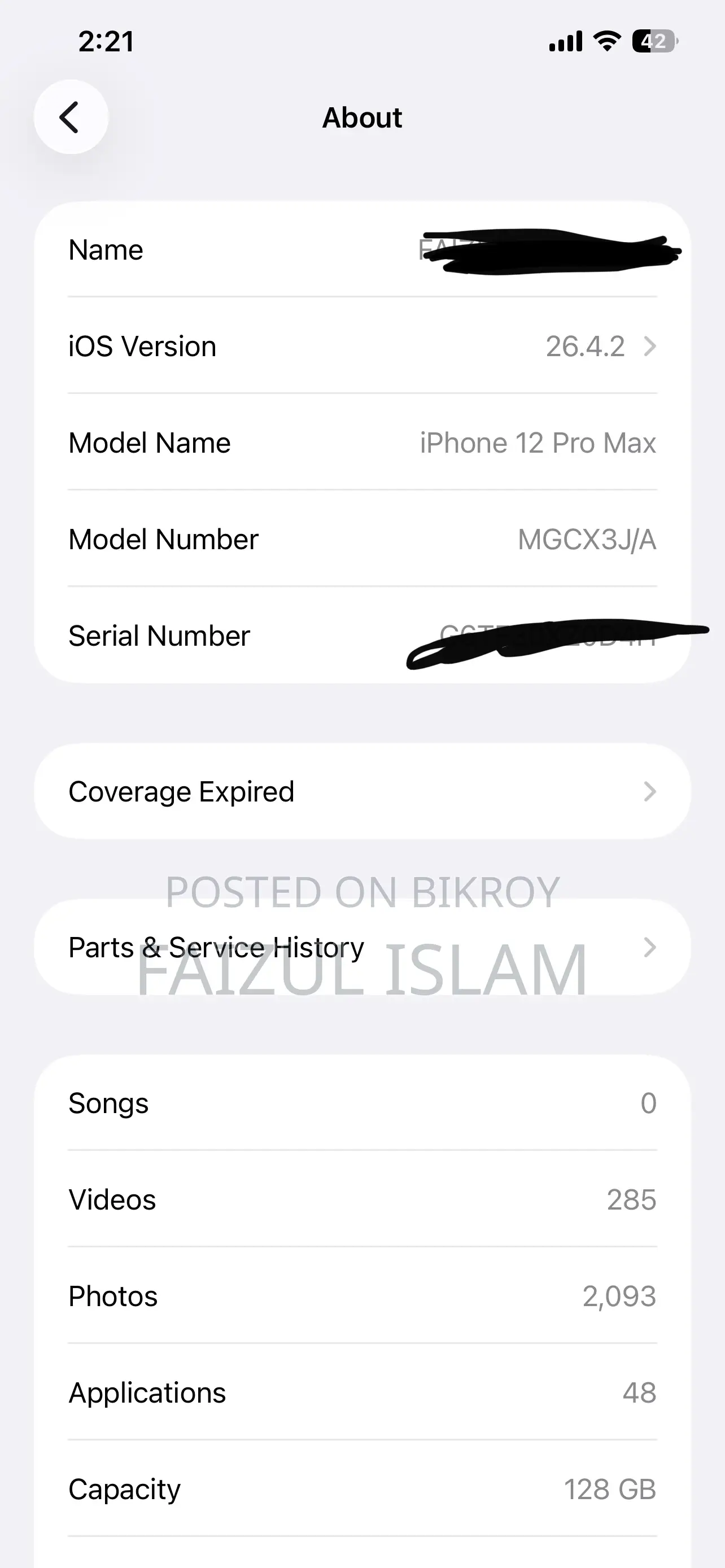 Apple iPhone 12 Pro Max 128 GB Gray