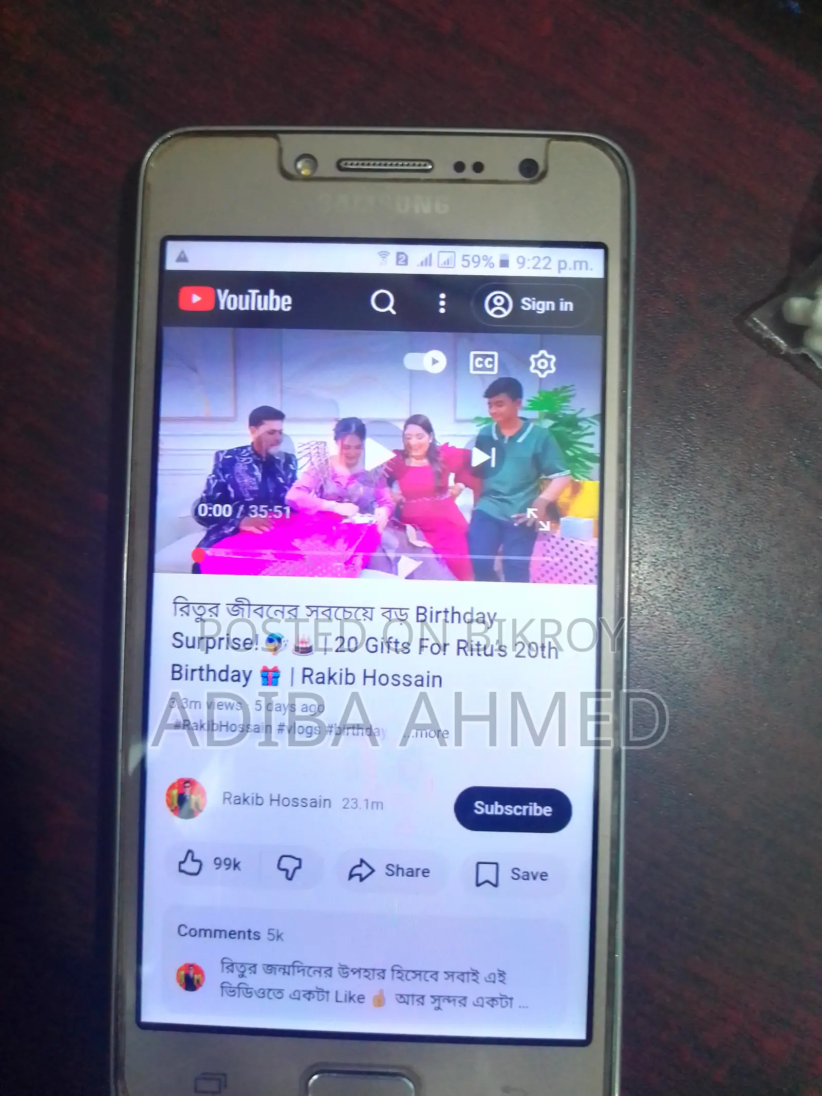 Samsung Galaxy J2 8 GB Gold