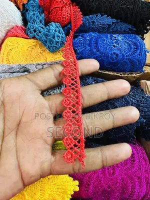 Various Lace Ribbons and Tailoring Supplies Sold by the Yard
