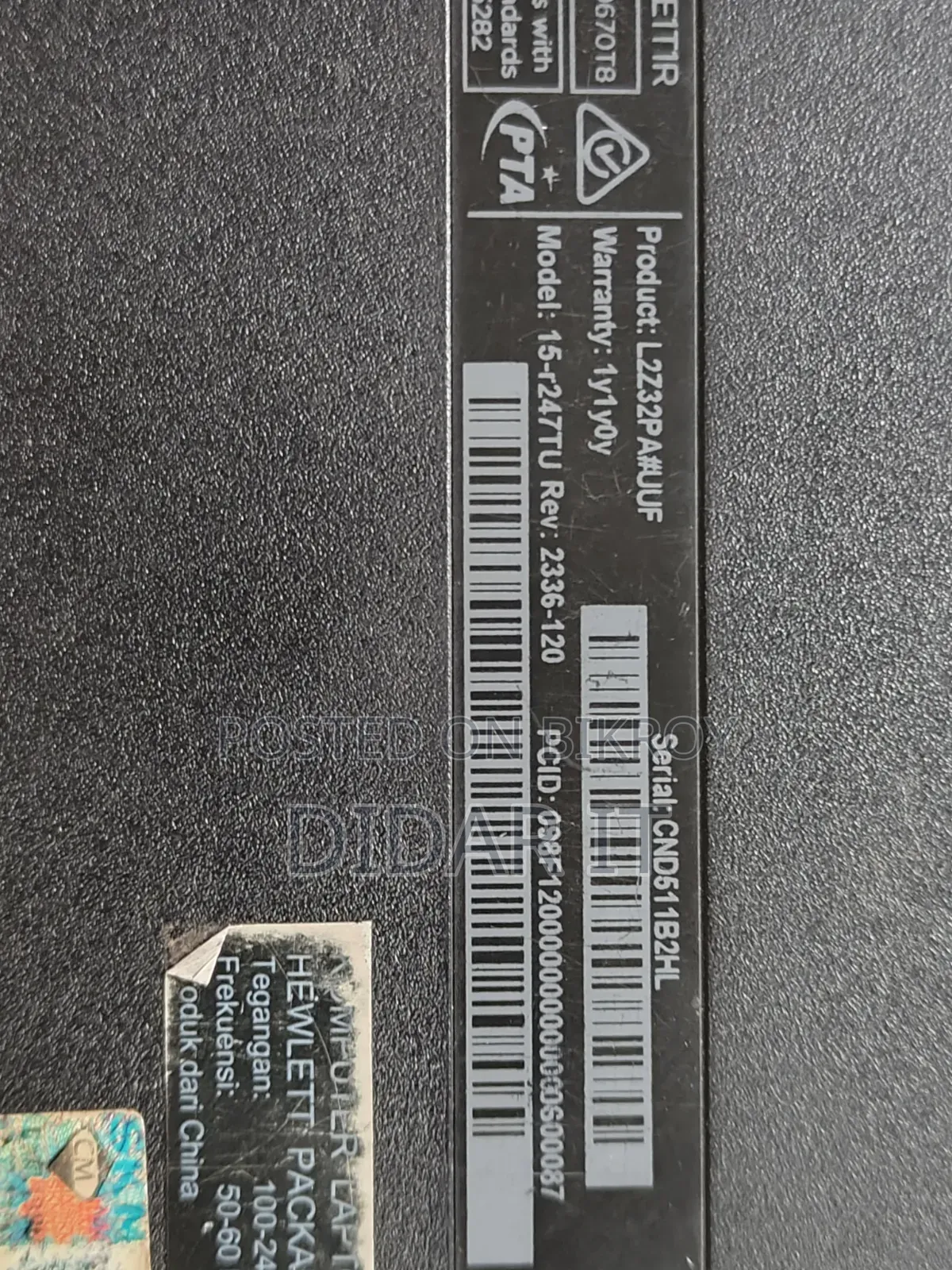 ল্যাপটপ HP 8GB Intel Core I3 HDD 500GB