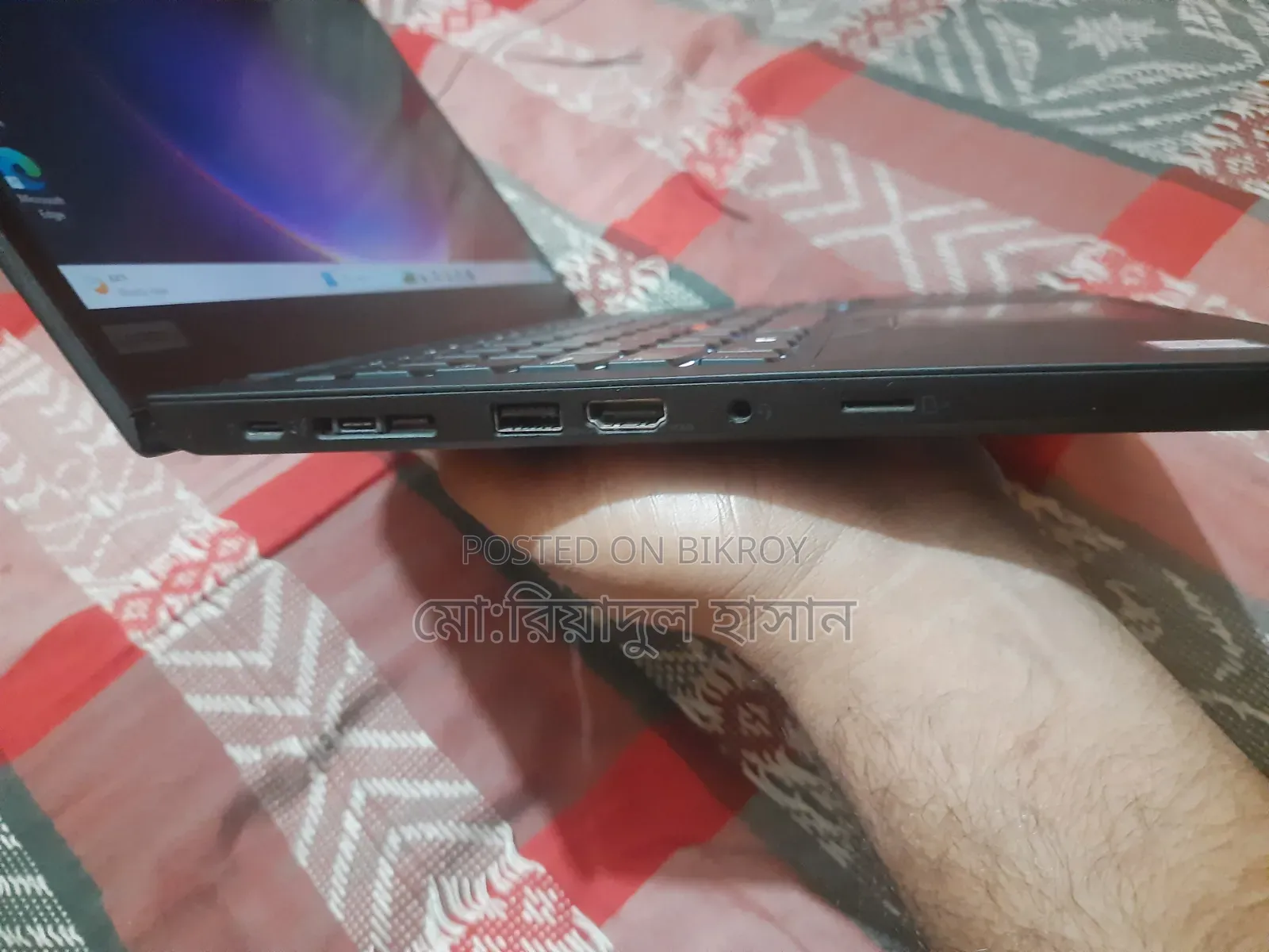 ল্যাপটপ লেনোভো থিংকপ্যাড টি৪৯০এস ৮জিবি ইন্টেল কোর আই৫ এসএসডি ২৫৬জিবি