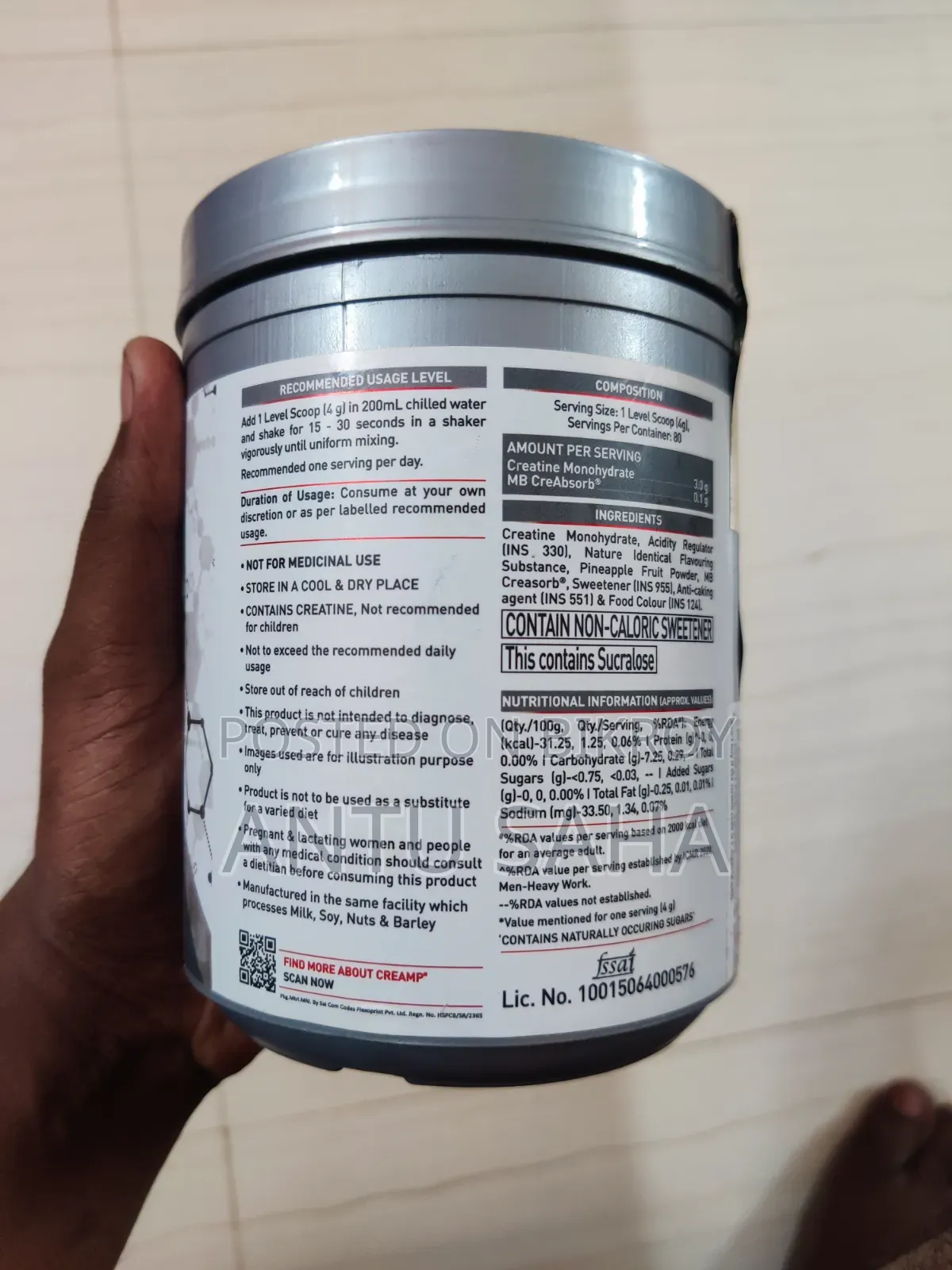 Micronised Creatine Monohydrate