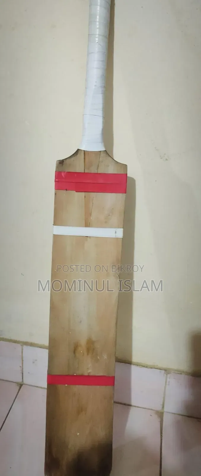 টেপ টেনিস খেলার জন্য মজবুত কাঠের ক্রিকেট ব্যাট (Cricket Bat)