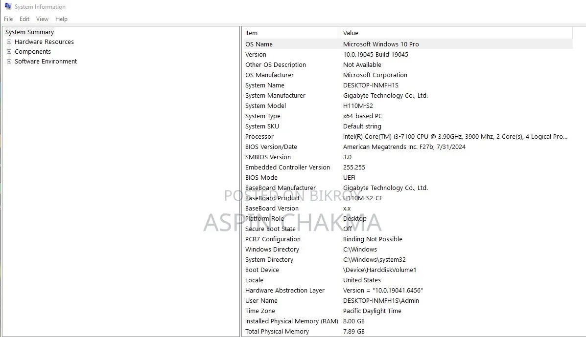 Desktop Computer 8GB Intel Core I3 HDD+SSD 1T