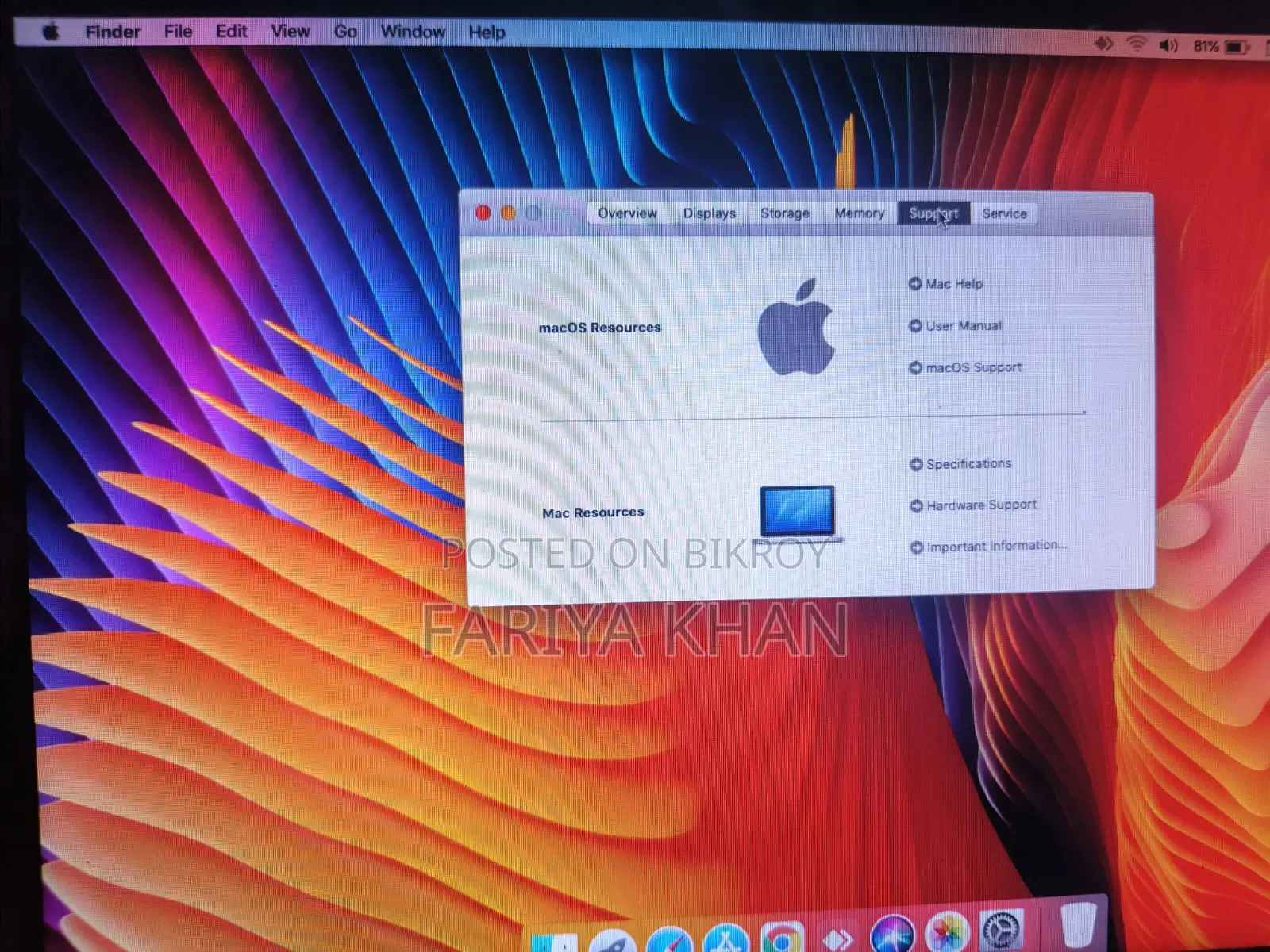 Laptop Apple MacBook 2012 8GB Intel Core I5 SSD 256GB
