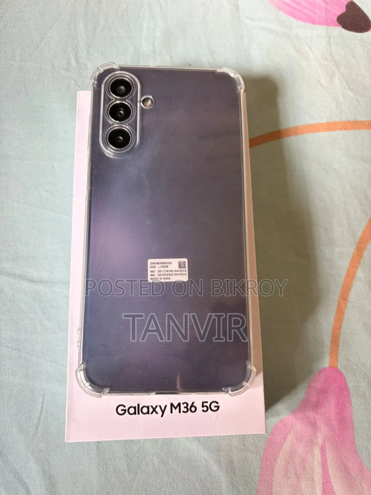 নতুন Samsung Galaxy M36 5G ১২৮ জিবি ব্ল্যাক