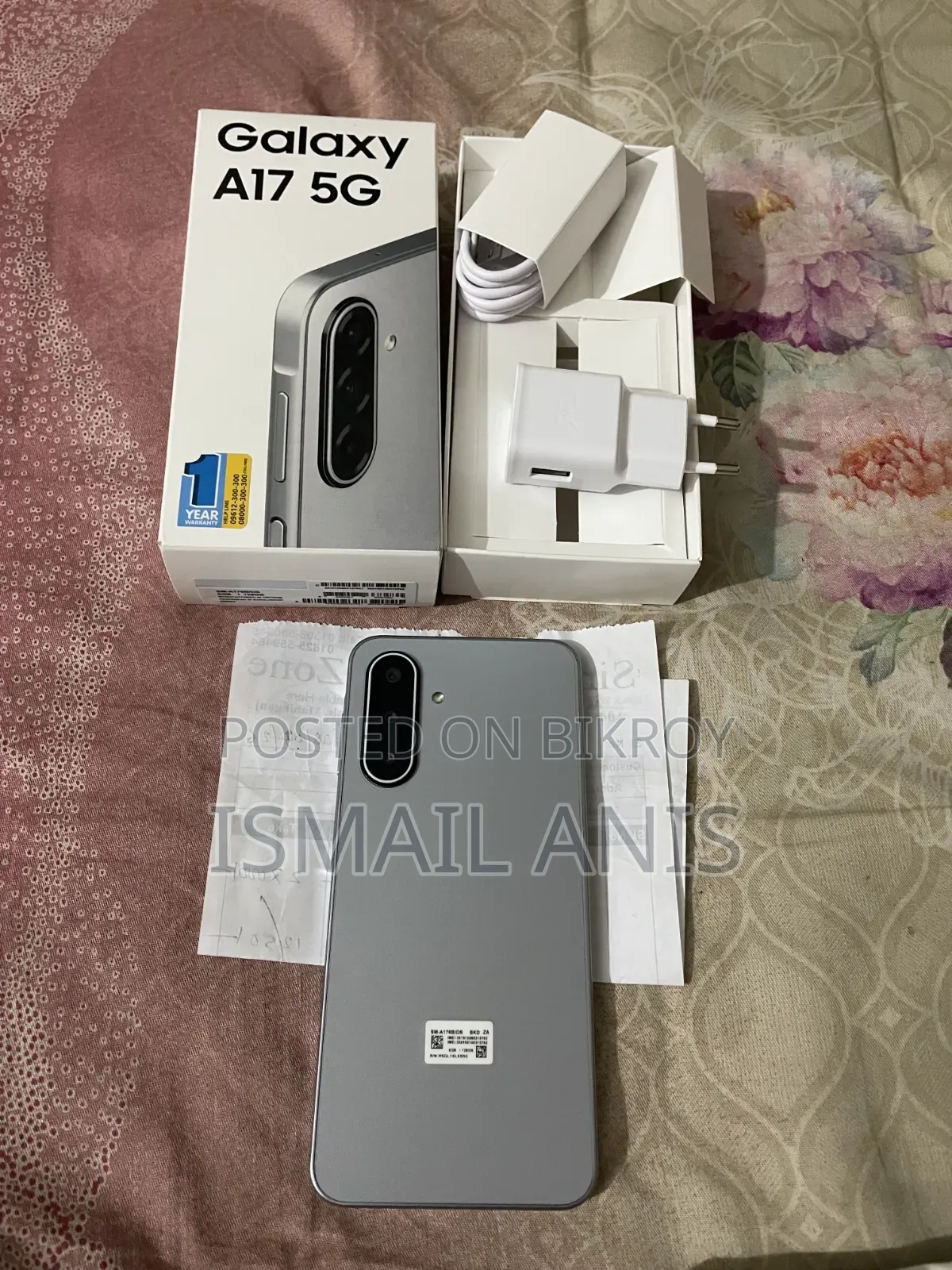 স্যামসাং গ্যালাক্সি এ১৭ ৫জি ১২৮ জিবি গ্রে