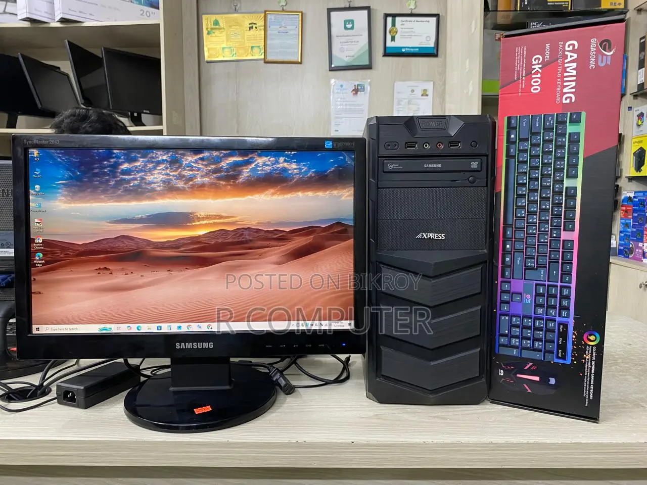 Desktop Computer 4GB Intel Core I3 SSD 128GB