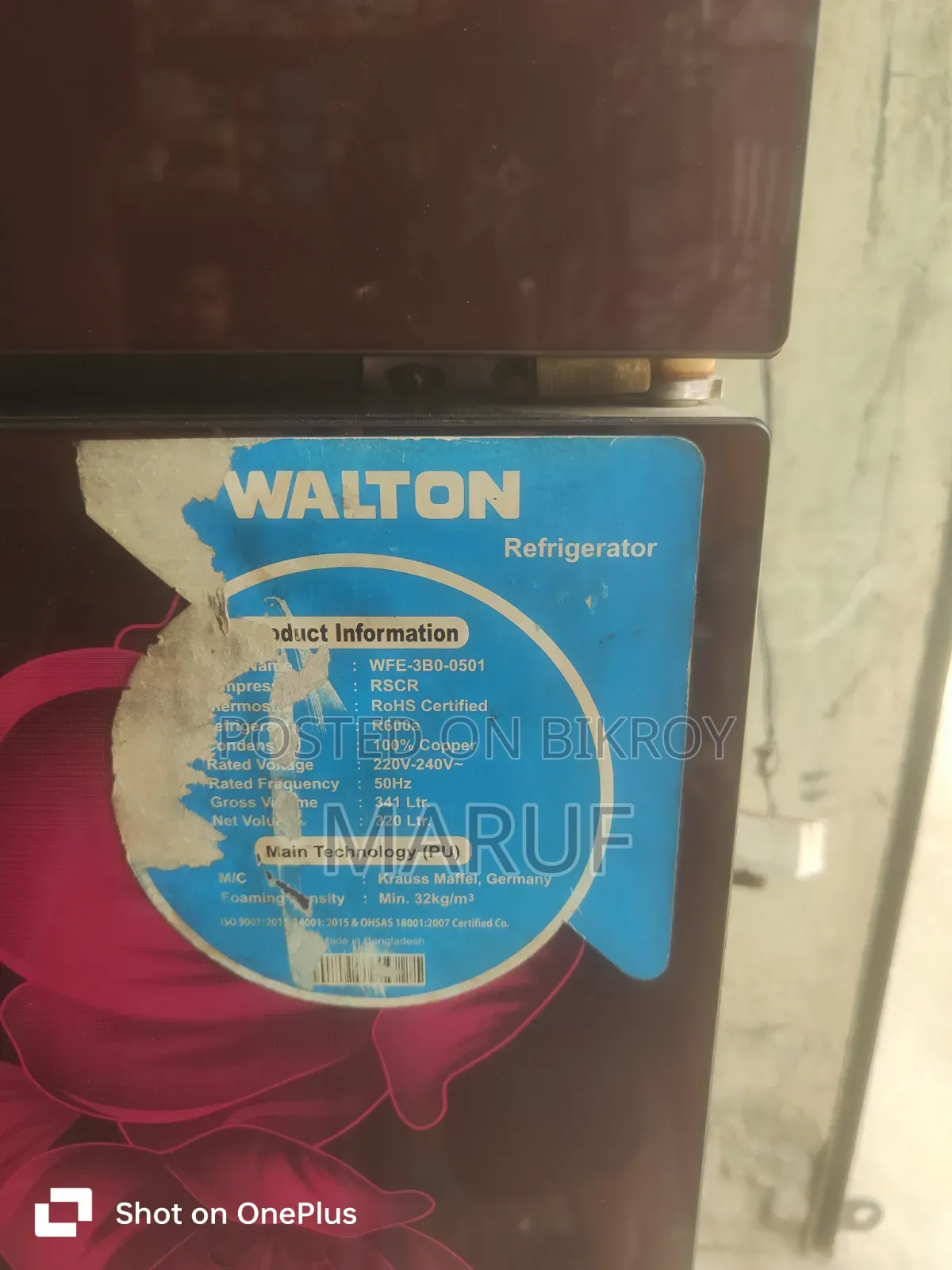 Walton Double Door Refrigerator for Sale