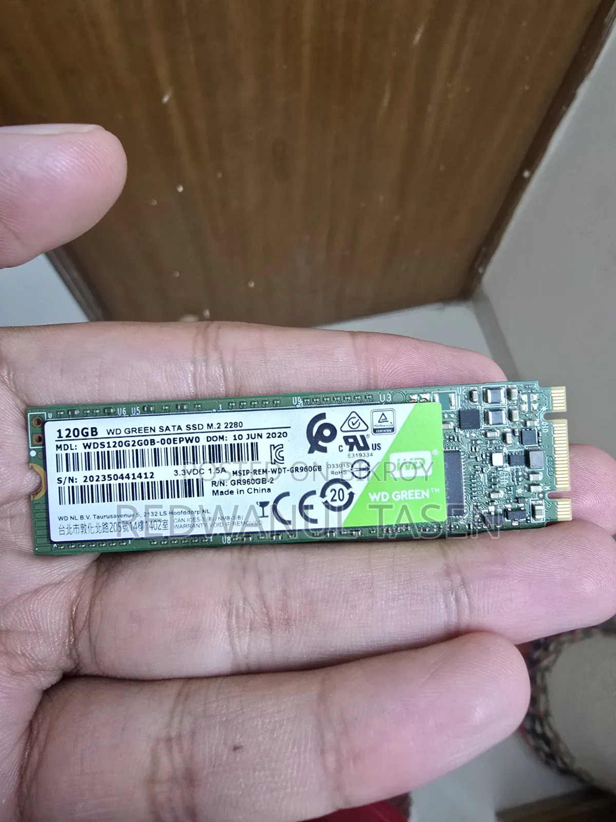 Western Digital (WD) Green 120GB SATA SSD M.2 2280