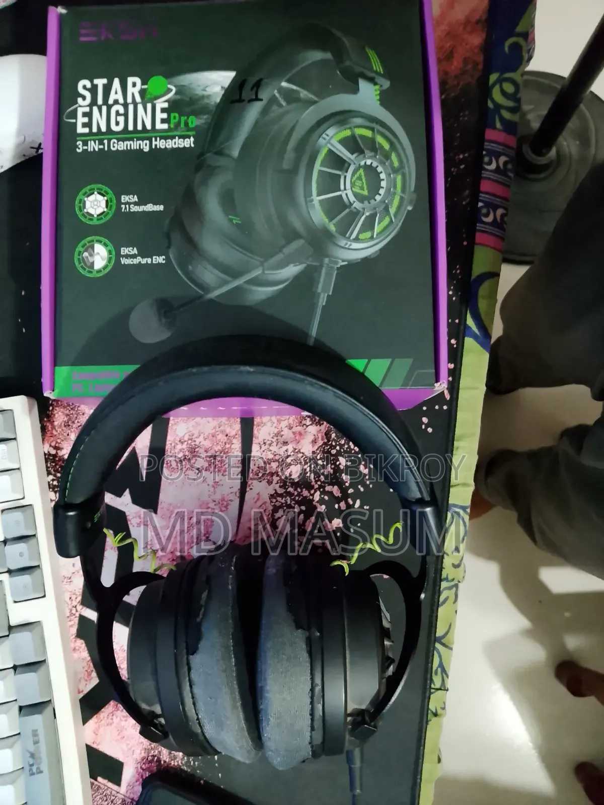 Eksa Starengine Pro E5000 7.1 Surround Sound Wired Gaming Headset