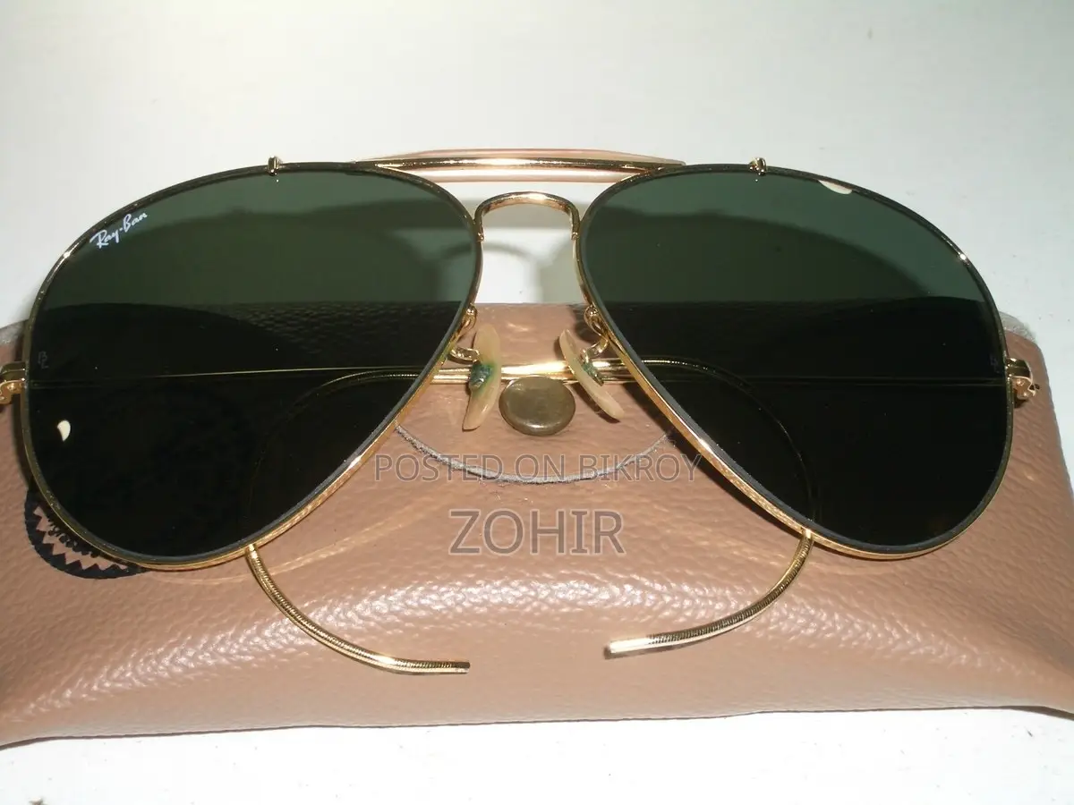 Vintage 1980s USA B&L Ray-Ban L0216 G15 Wraparound Outdoorsman Aviator Sunglasses