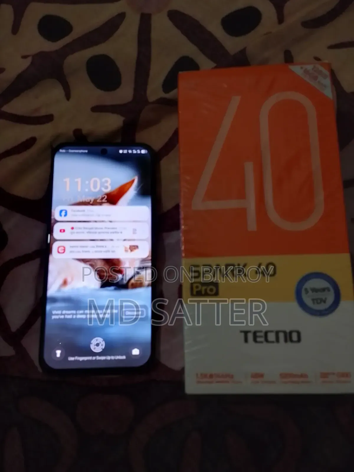 Tecno Spark 40 Pro 128 GB Black