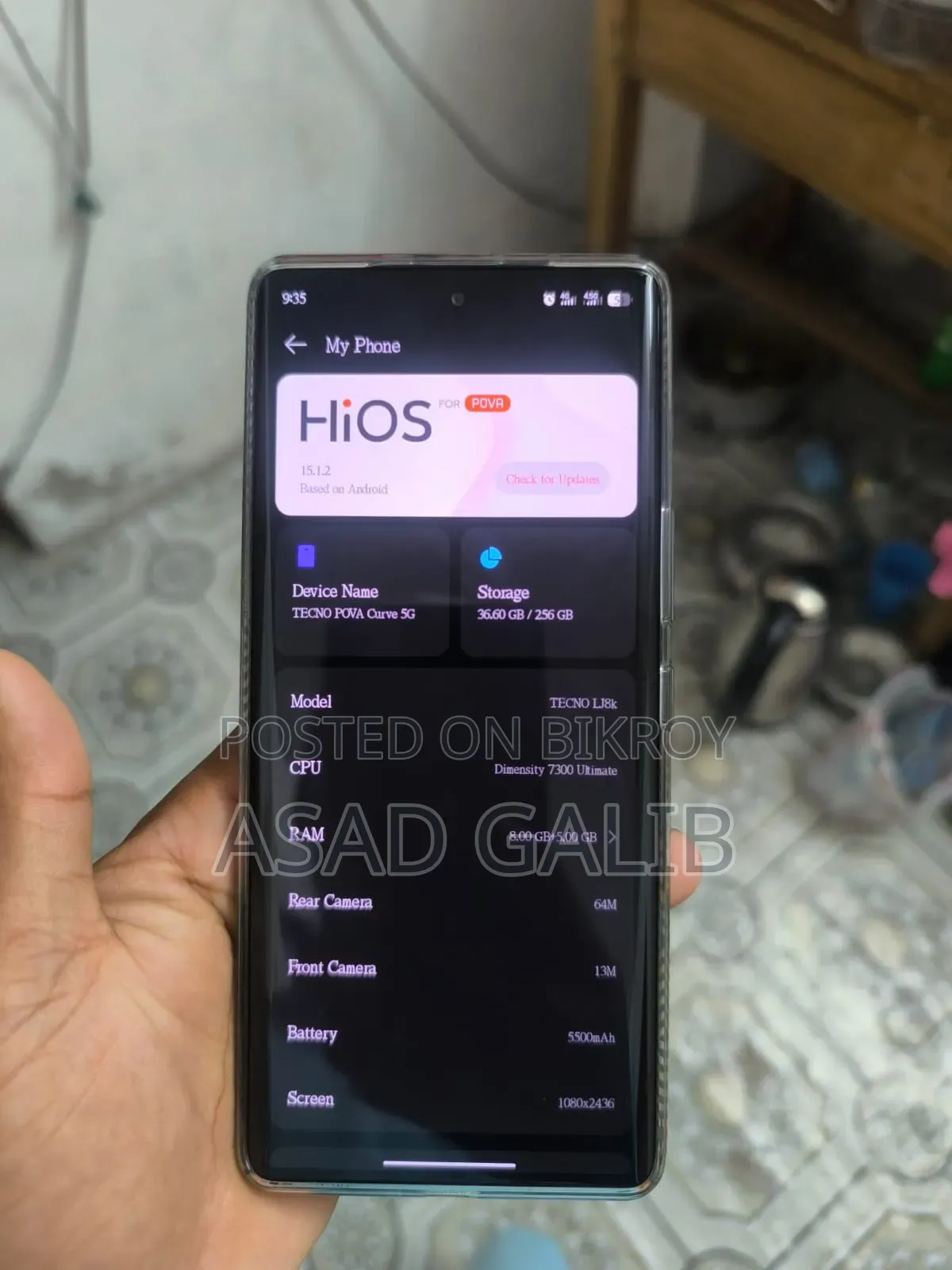 New Tecno Pova 5G 128 GB Black