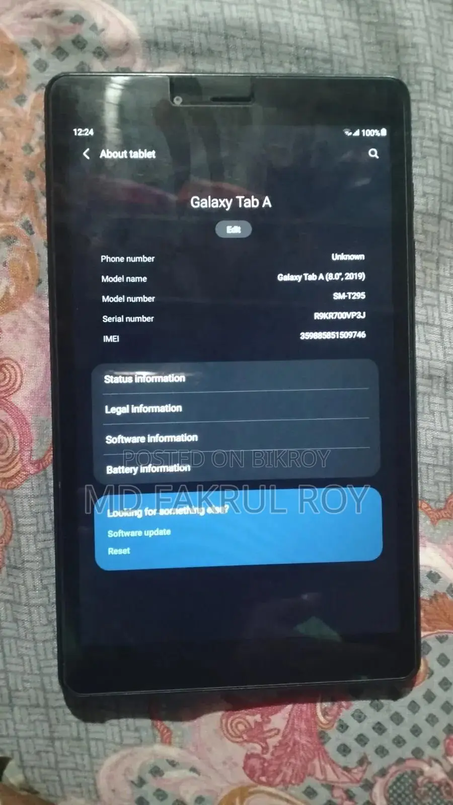 Samsung Galaxy Tab a 8.0 (2019) 32 GB Black