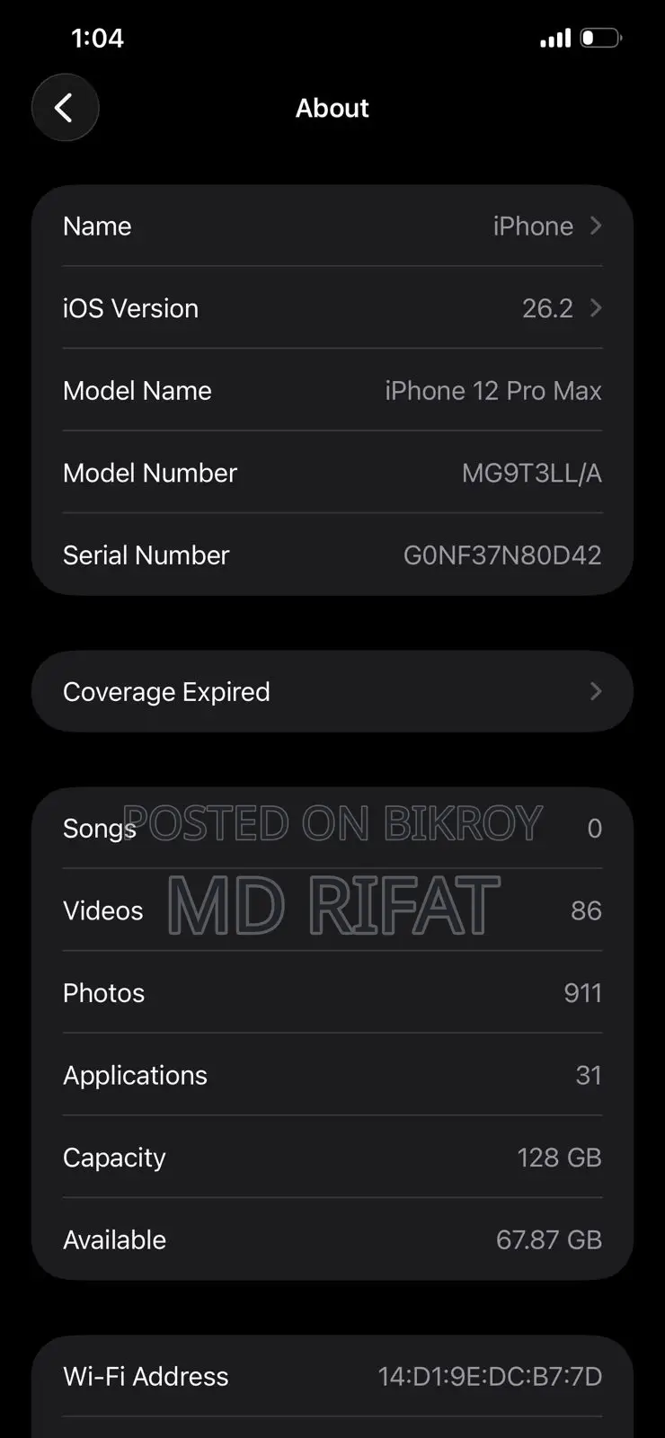 Apple iPhone 12 Pro Max 128 GB Blue