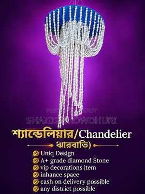Chandelier (Jharbati) With A+ Grade Diamond Stone