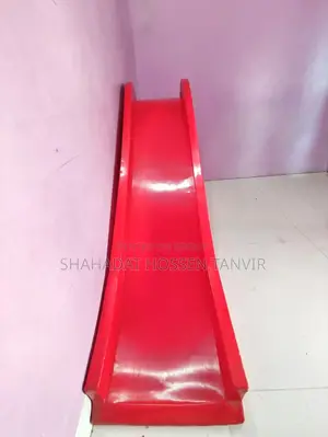 Kids Outdoor Playground Equipment - Red Slide With Stairs