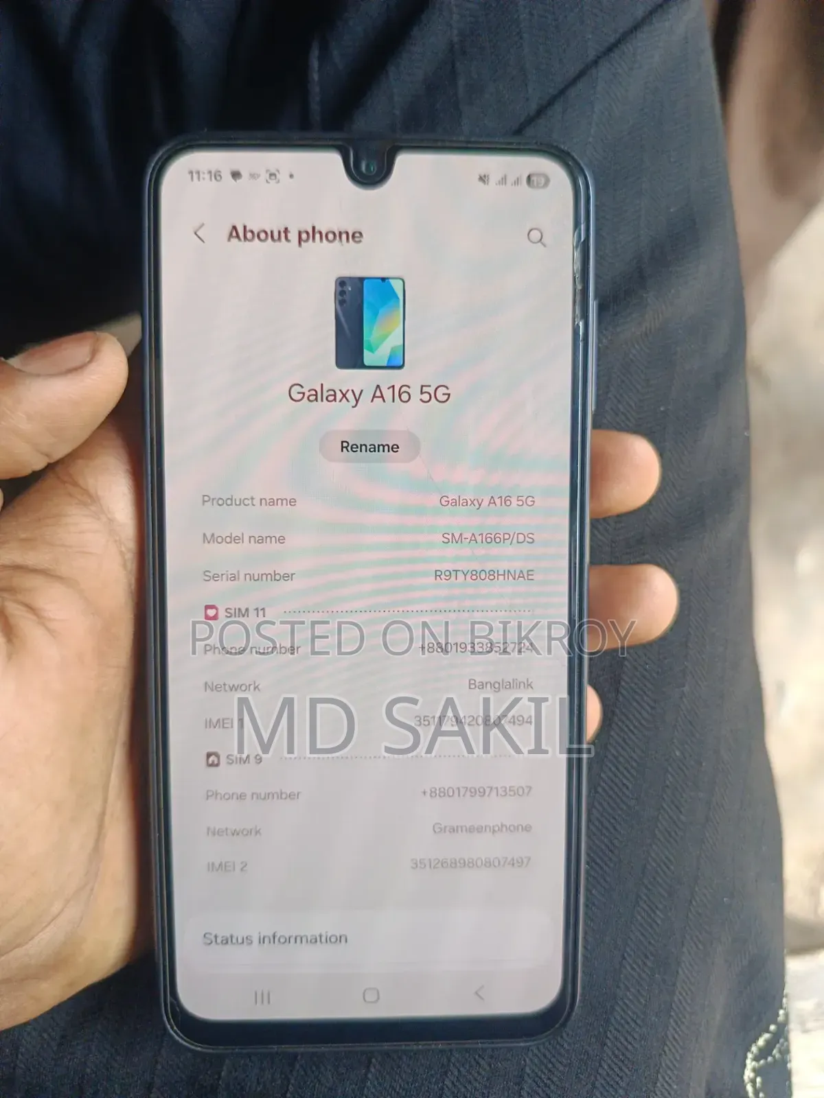 Samsung Galaxy A16 5G 128 GB Gray