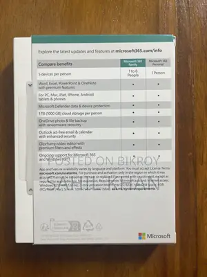Microsoft 365 Family (1 Year Subscription/ Up to 6 People)