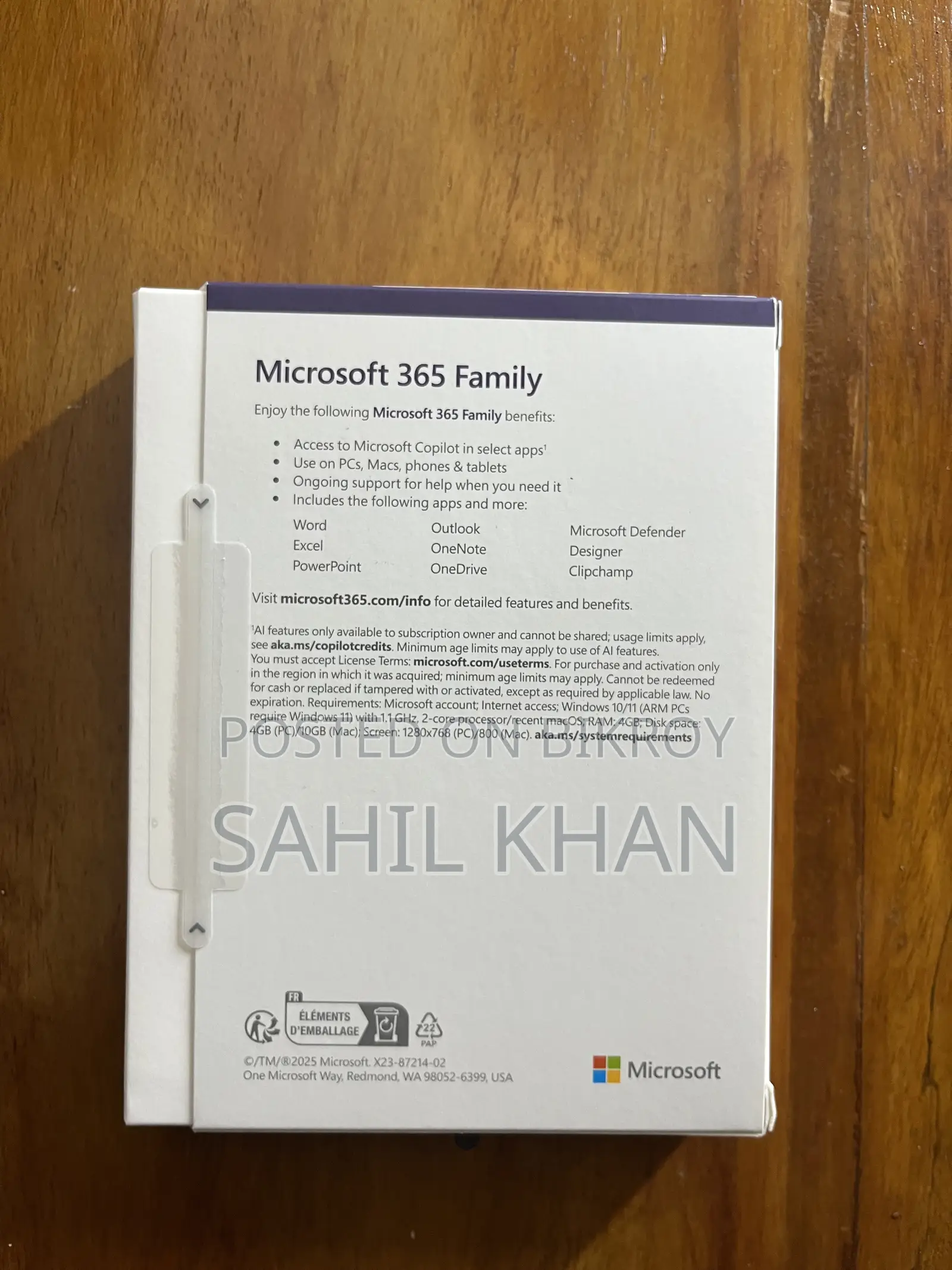 Microsoft 365 Family (1 Year Subscription/ Up to 6 People)