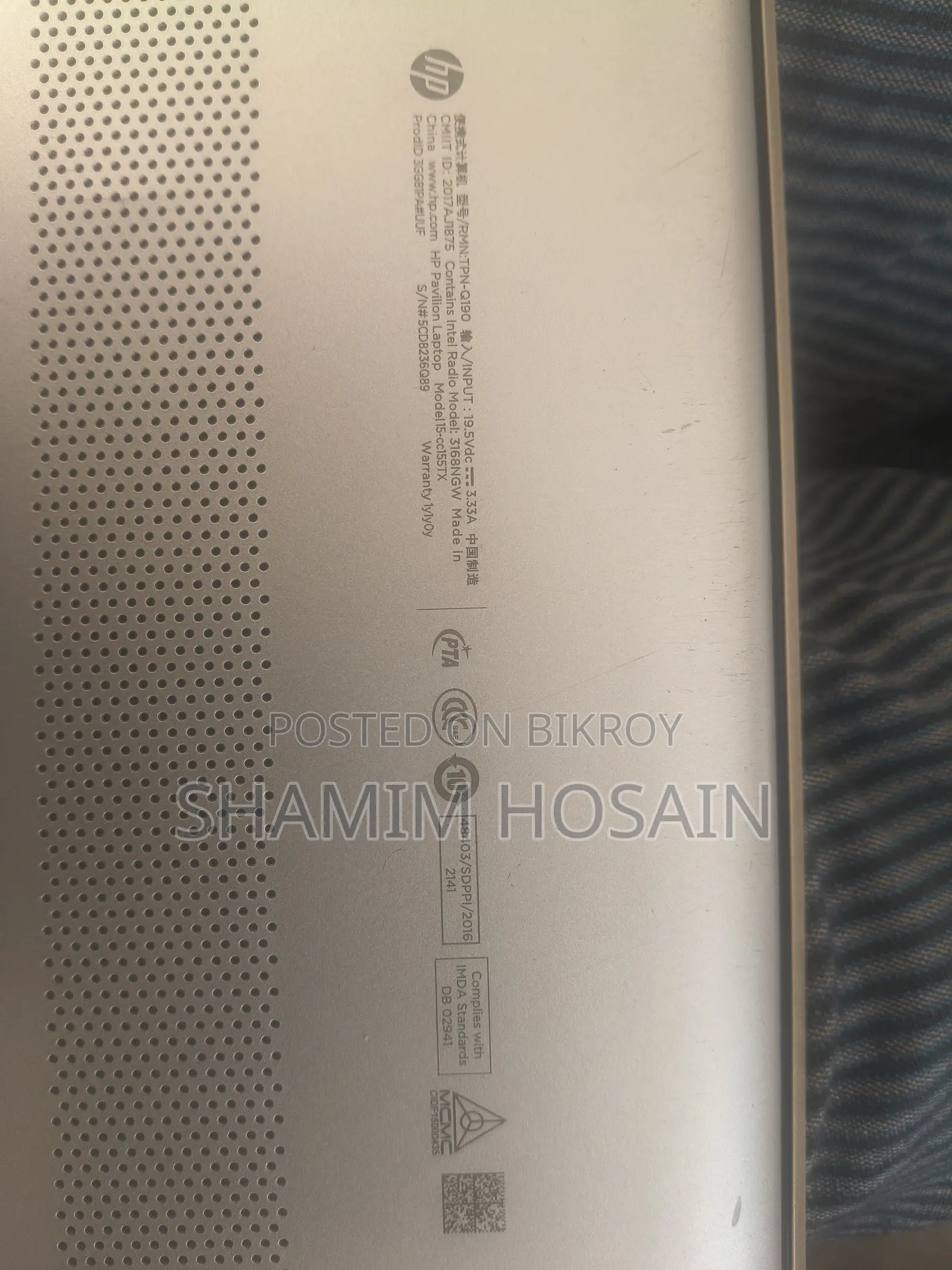 Laptop HP Pavilion 15 8GB Intel Core I5 SSD 1T