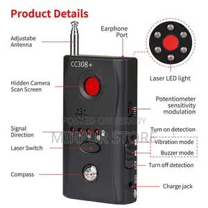 Hidden Spy Camera Detector Cc308+