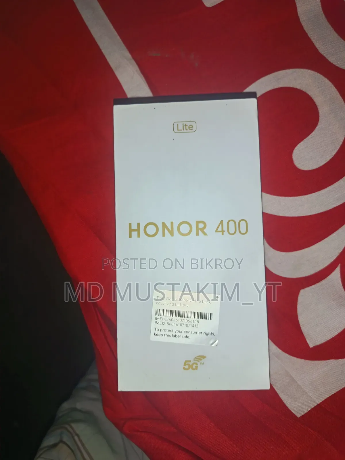 নতুন অনার ৪০০ লাইট ২৫৬ জিবি
