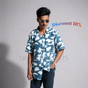 Japan Tissue Premium Drop Shoulder Printed Casual Shirt