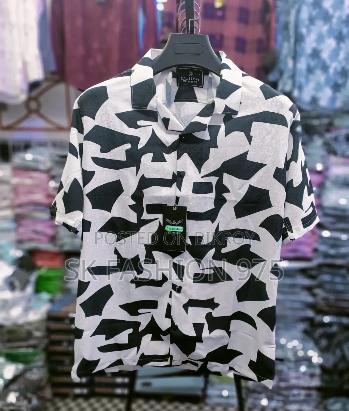 Japan Tissue Premium Drop Shoulder Printed Casual Shirt