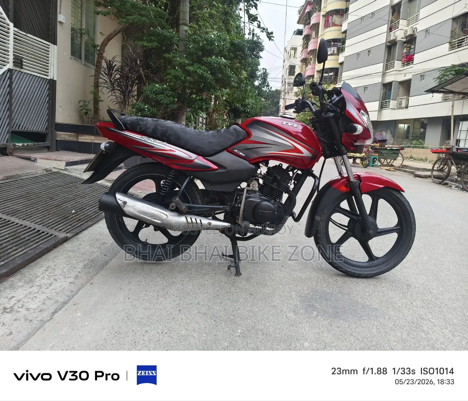TVS Metro 2018 Red