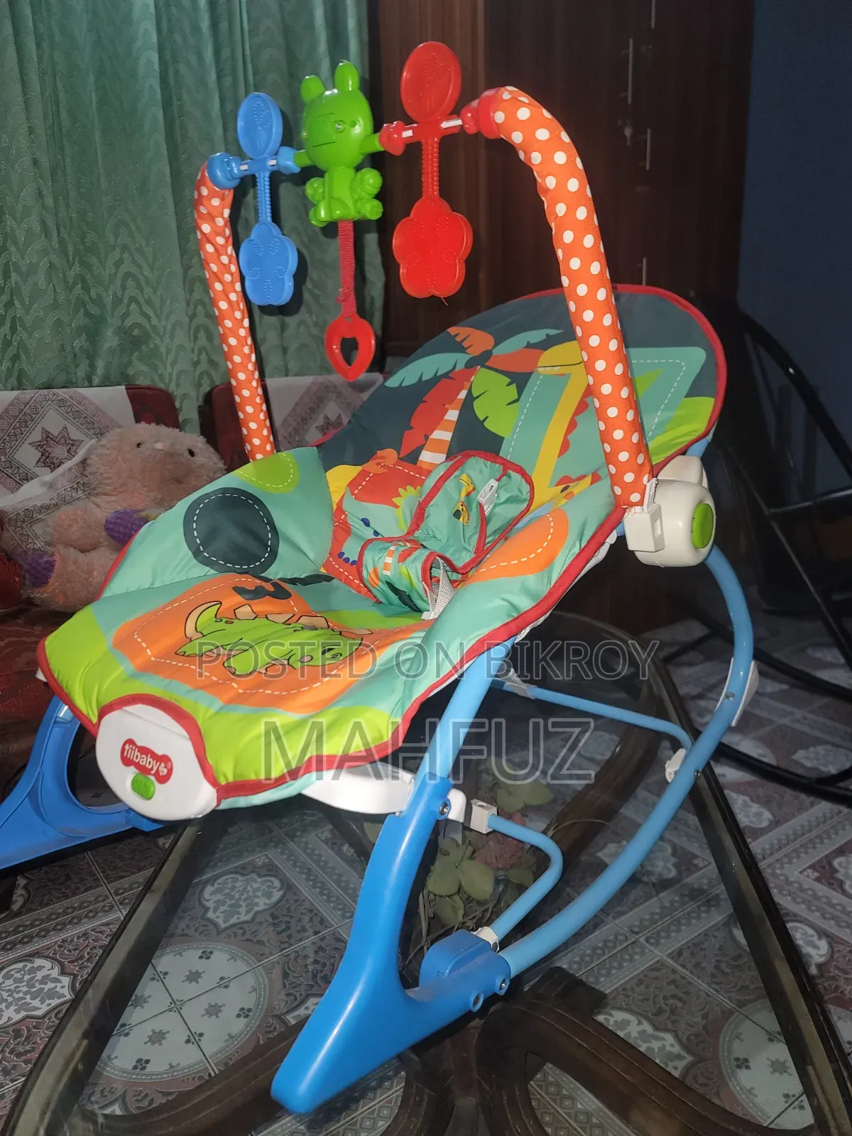 Baby Rocking Dining Chair With Mosquito Net