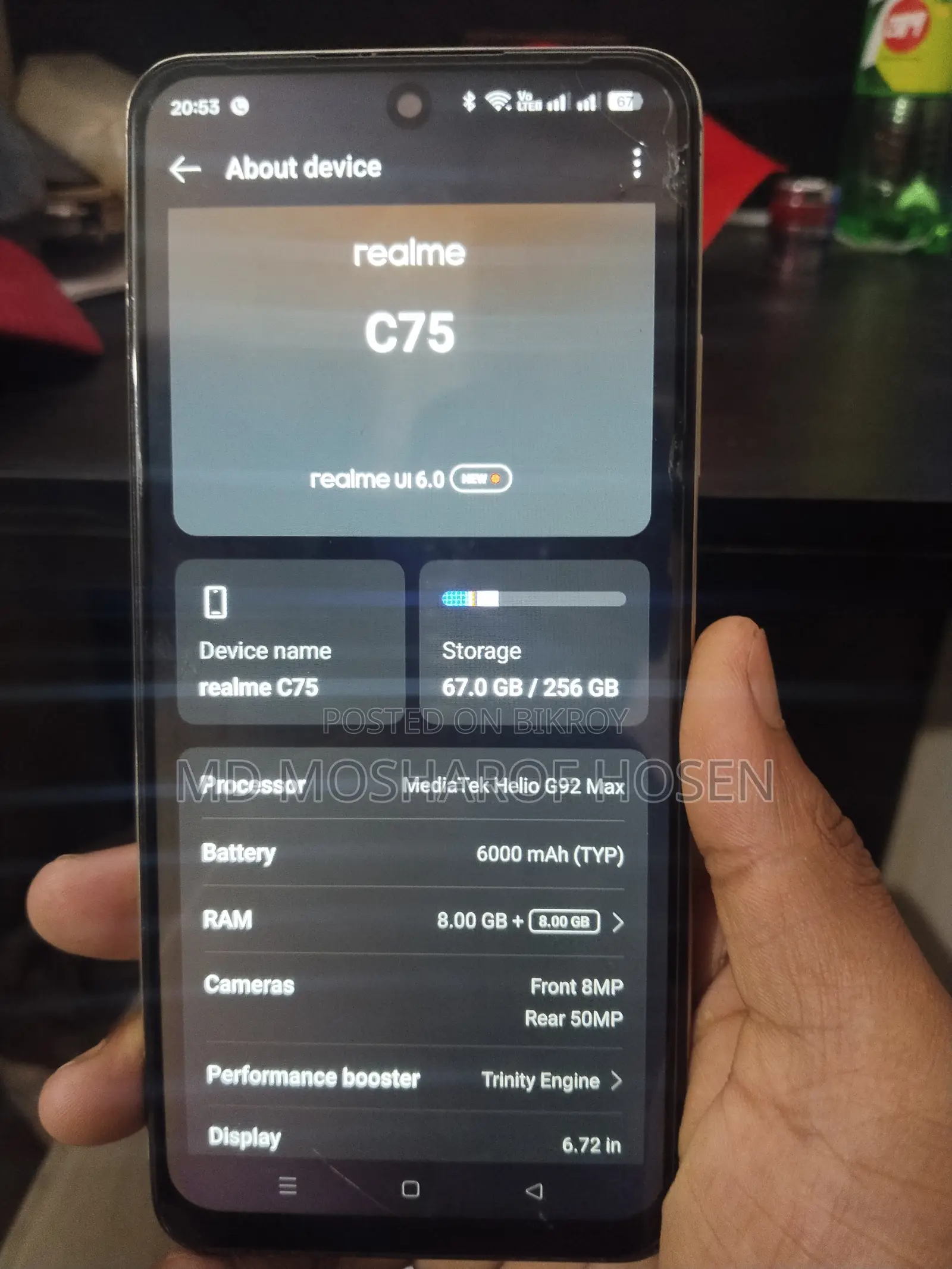 Realme C75 256 GB Rose Gold