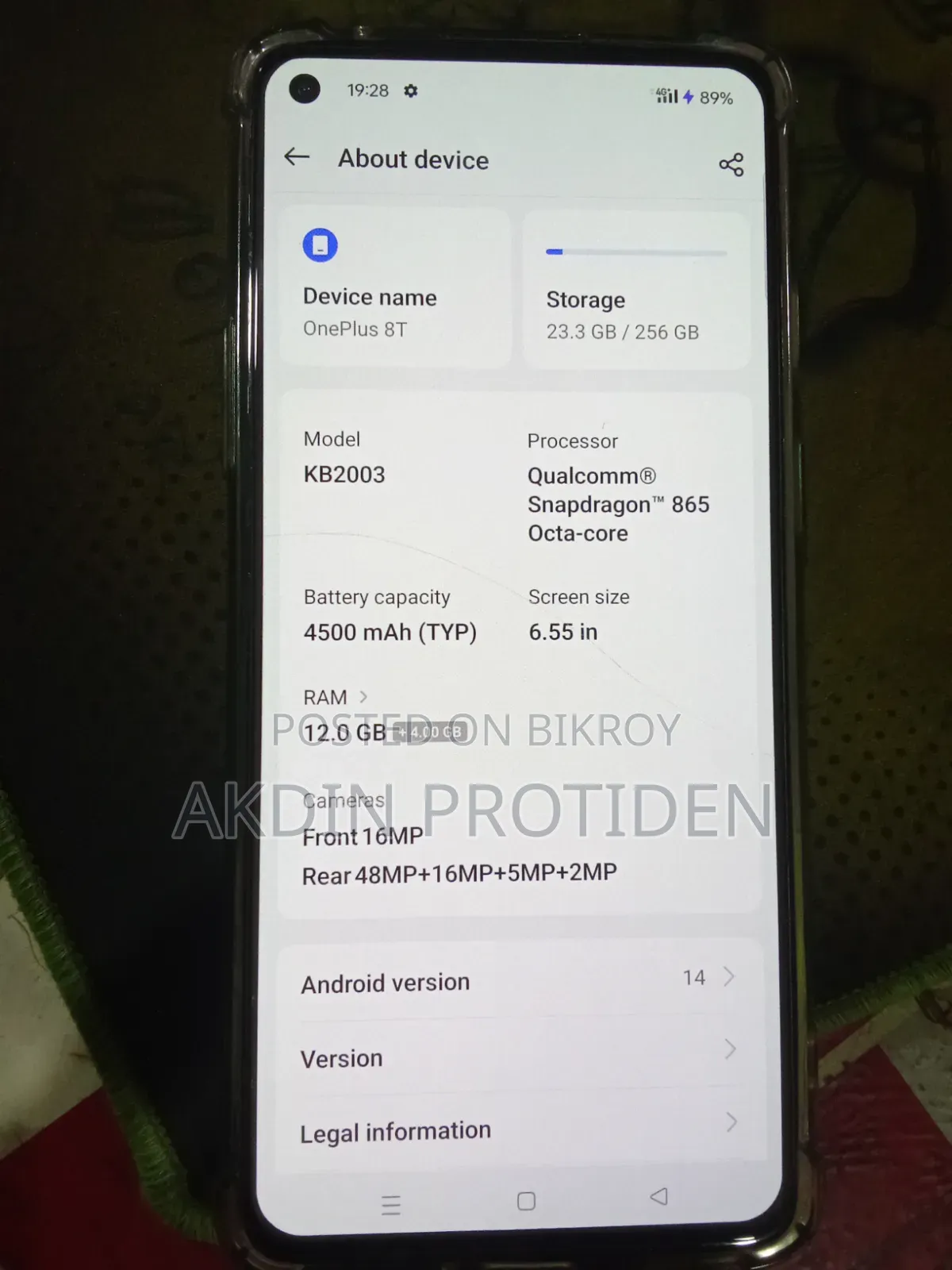 OnePlus 8T 256 GB Gray