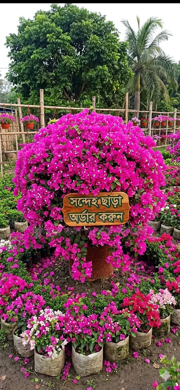 Flower বাগান বিলাস ফুল গেট ফুল